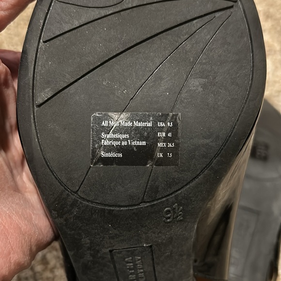 Slingback black patent look heels Martha Everyday size 9-1/2 - Picture 5 of 7